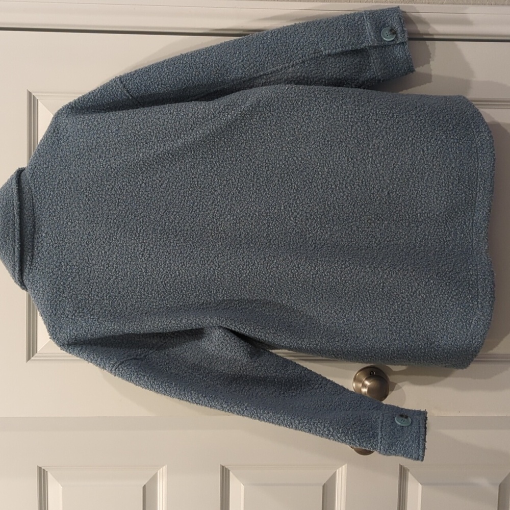 Textured Blue Shacket - Picture 2 of 5